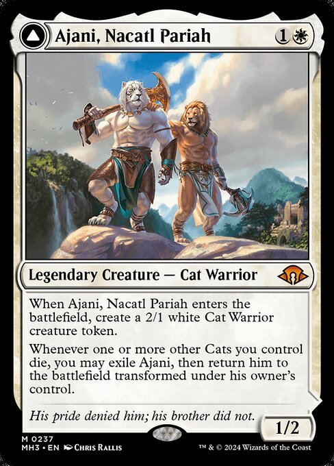 Ajani, Nacatl Pariah card from MH3 #237