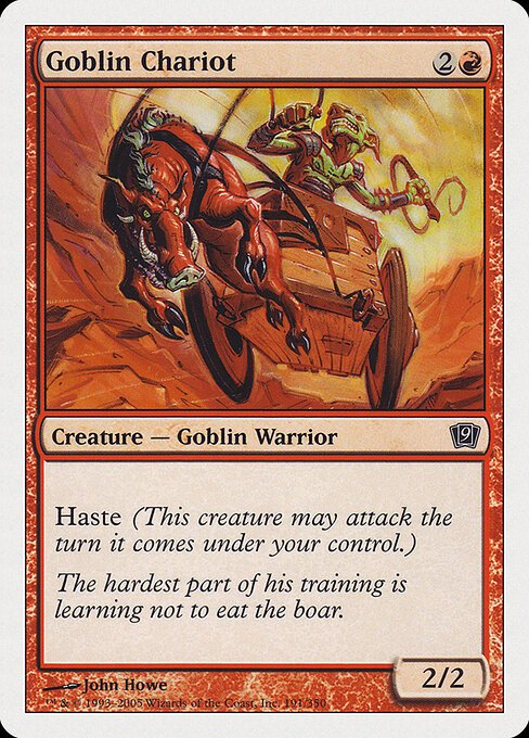 Goblin Chariot card from 9ED #191