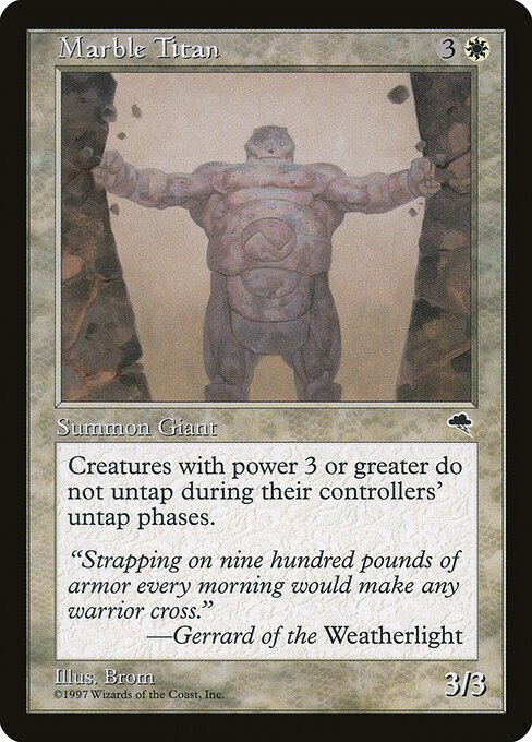 Marble Titan card from TMP #28