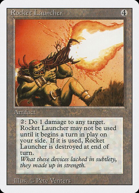 Rocket Launcher card from 3ED #product-1547