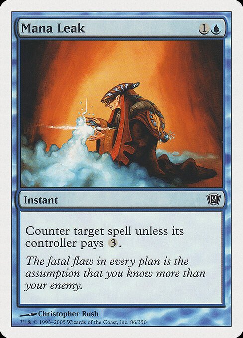 Mana Leak card from 9ED #86