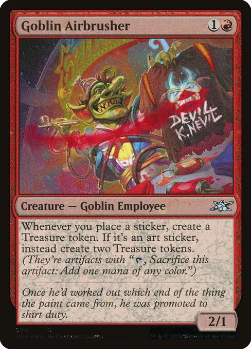 Goblin Airbrusher card from UNF #394