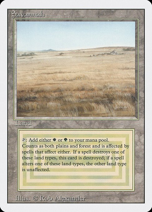Savannah card from 3ED #product-1552