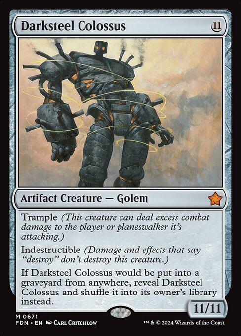 Darksteel Colossus card from FDN #671