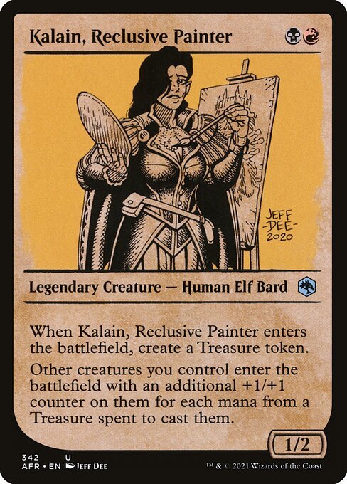 Kalain, Reclusive Painter card from AFR #342