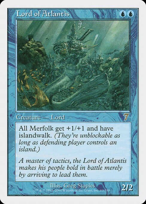 Lord of Atlantis card from 7ED #83