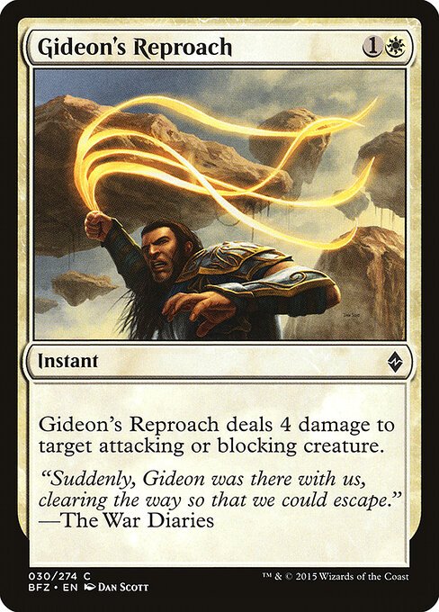 Gideon's Reproach card from BFZ #30