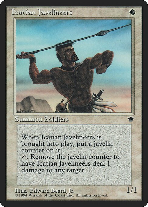 Icatian Javelineers card from FEM #product-18224