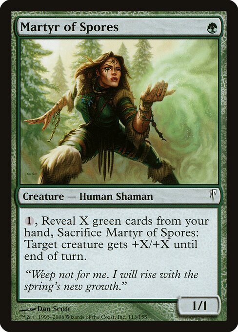 Martyr of Spores card from CSP #113