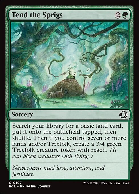Tend the Sprigs card from ECL #197