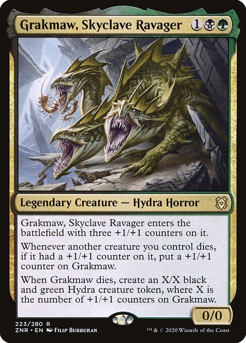 Grakmaw, Skyclave Ravager card from ZNR #223