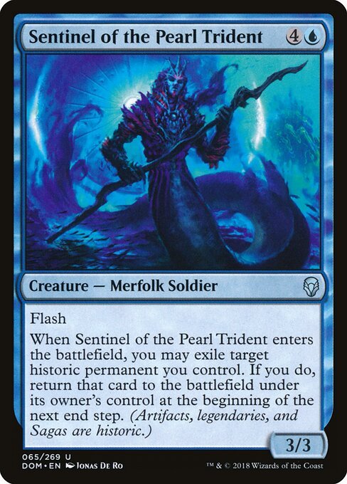 Sentinel of the Pearl Trident card from DOM #65
