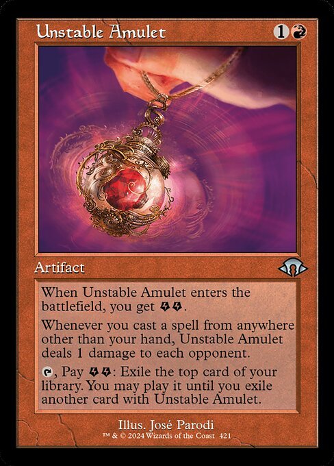Unstable Amulet card from MH3 #421