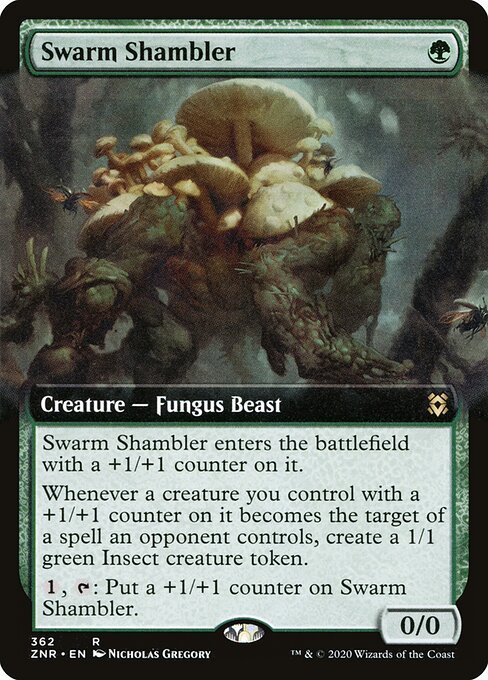 Swarm Shambler card from ZNR #362