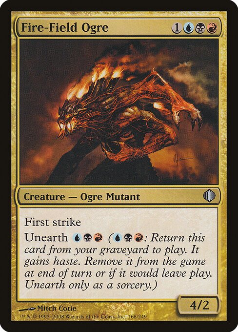 Fire-Field Ogre card from ALA #168