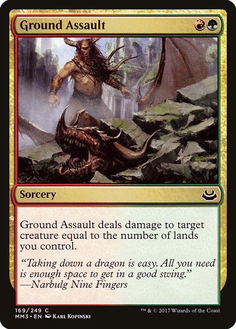 Ground Assault card from MM3 #169