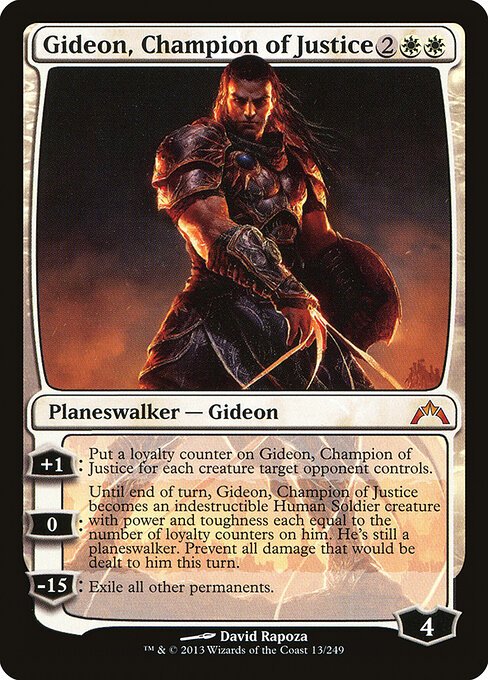 Gideon, Champion of Justice card from GTC #13
