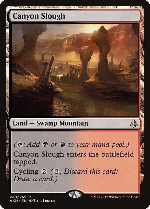 Canyon Slough card from AKH #239