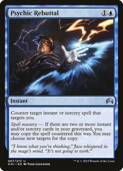 Psychic Rebuttal card from ORI #67