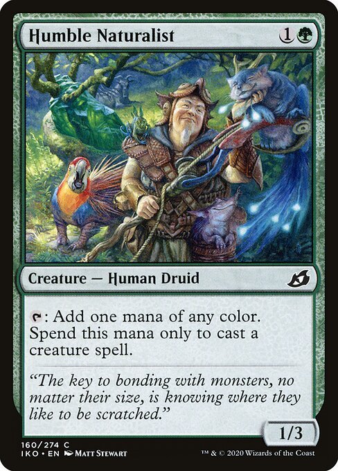 Humble Naturalist card from IKO #160