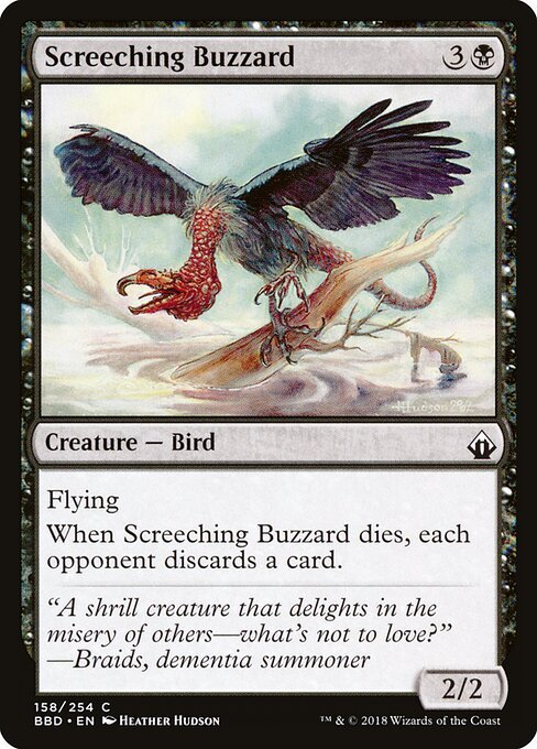 Screeching Buzzard card from BBD #158