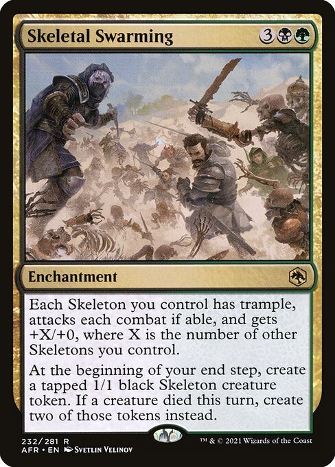 Skeletal Swarming card from AFR #232