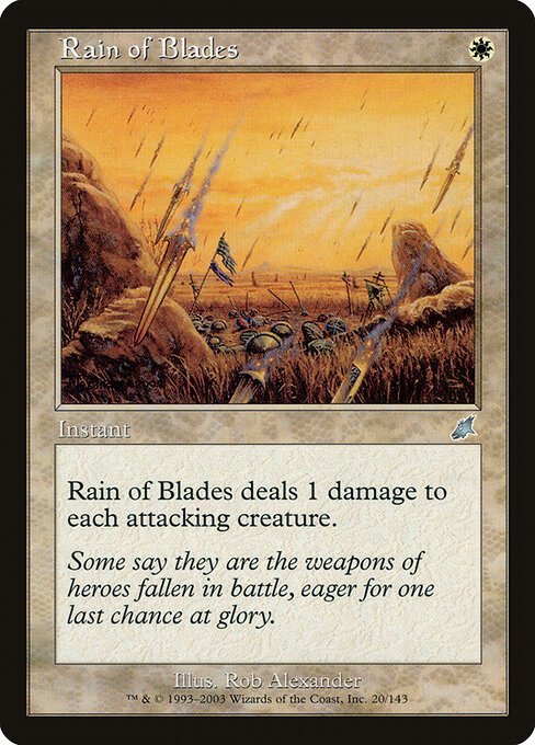 Rain of Blades card from SCG #20