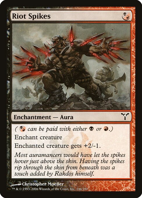 Riot Spikes card from DIS #146