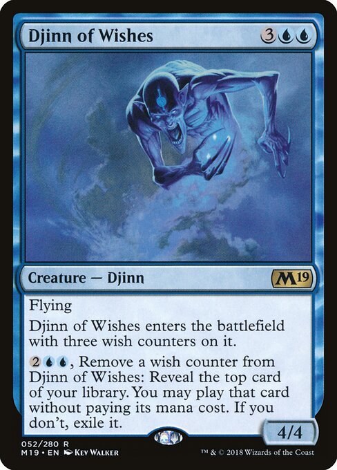 Djinn of Wishes card from M19 #52