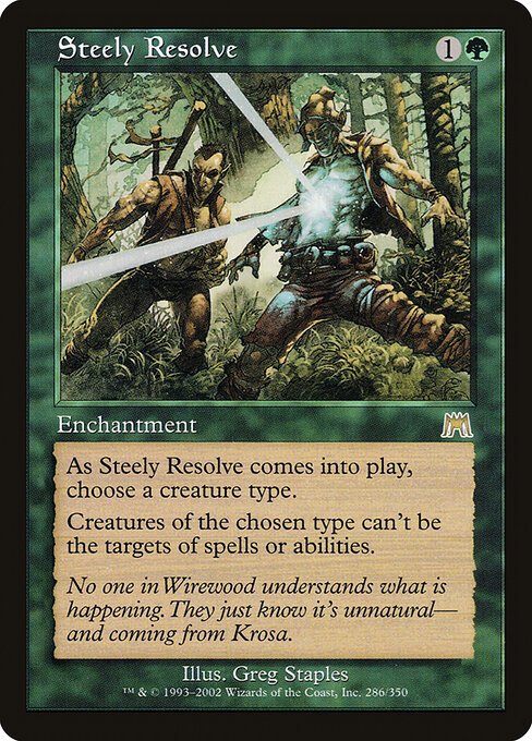 Steely Resolve card from ONS #286