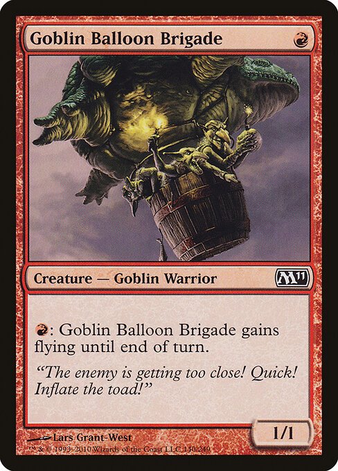 Goblin Balloon Brigade card from M11 #140