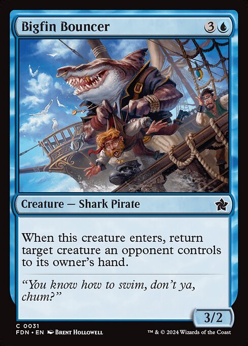 Bigfin Bouncer card from FDN #31