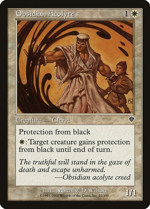 Obsidian Acolyte card from INV #22