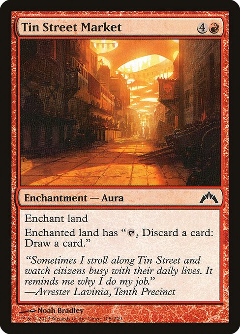Tin Street Market card from GTC #108