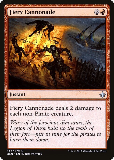 Fiery Cannonade card from XLN #143