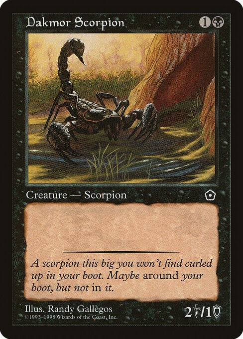 Dakmor Scorpion card from P02 #product-121
