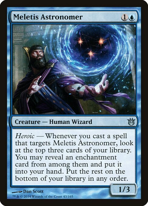 Meletis Astronomer card from BNG #43