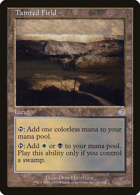 Tainted Field card from TOR #140