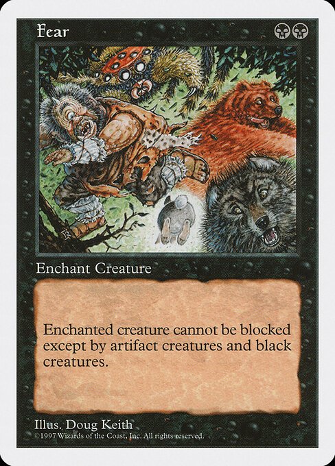 Fear card from 5ED #product-2141