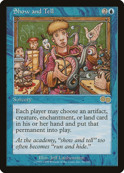 Show and Tell card from USG #96