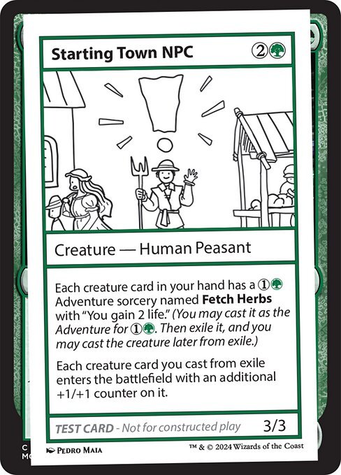 Starting Town NPC card from MB2PC #585