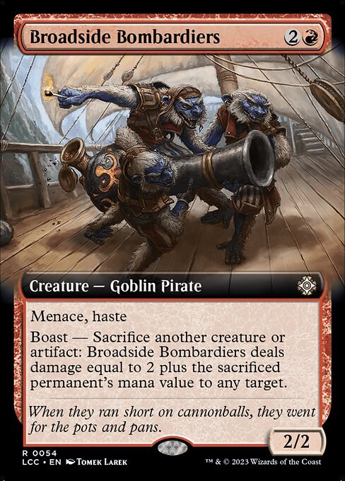 Broadside Bombardiers card from LCC #54