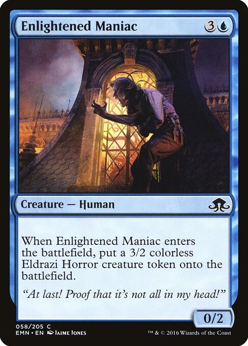 Enlightened Maniac card from EMN #58