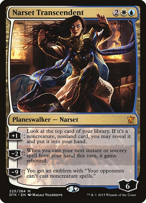 Narset Transcendent card from DTK #225