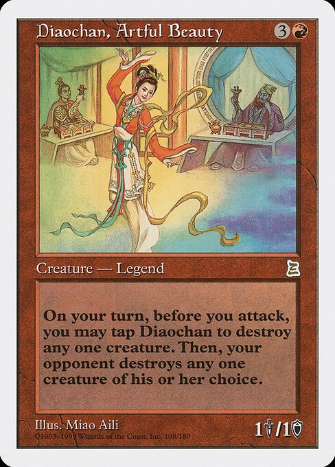 Diaochan, Artful Beauty card from PTK #108