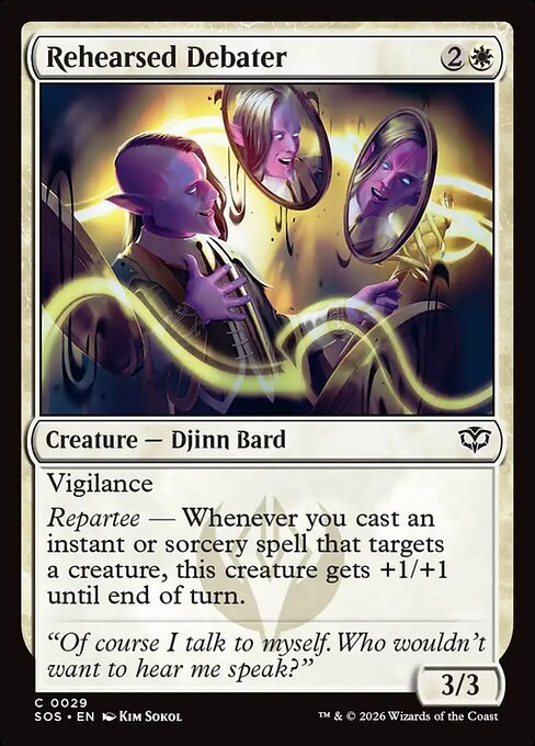 Rehearsed Debater card from SOS #29