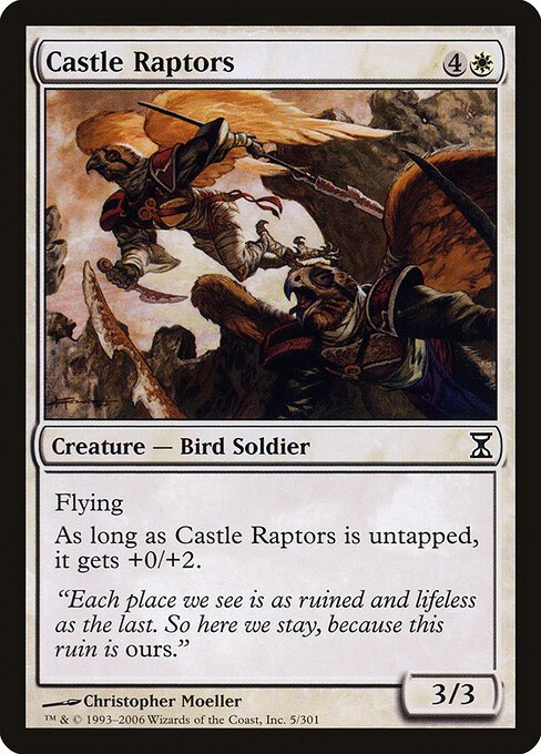 Castle Raptors card from TSP #5