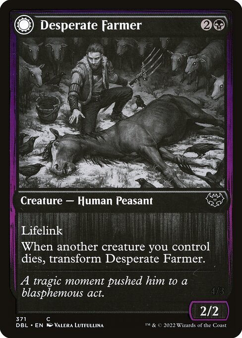 Desperate Farmer card from DBL #371