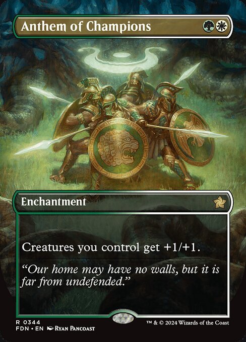 Anthem of Champions card from FDN #344