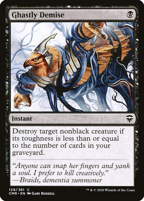 Ghastly Demise card from CMR #129
